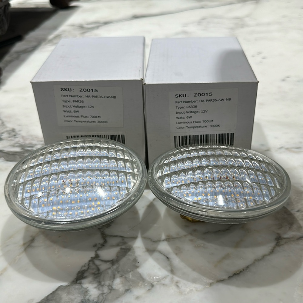 Pair of Outdoor Garden Landscape Bulbs. NEW IN BOX